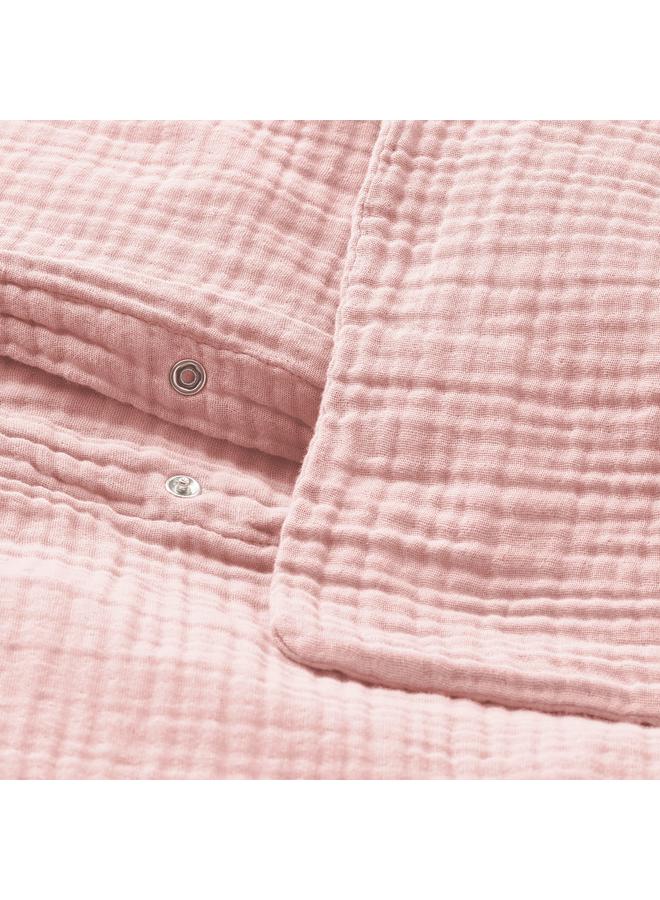 erorex Duvet Cover And 2 Pillowcases, Pale Pink, 240X220/50X80 Cm - Image 4