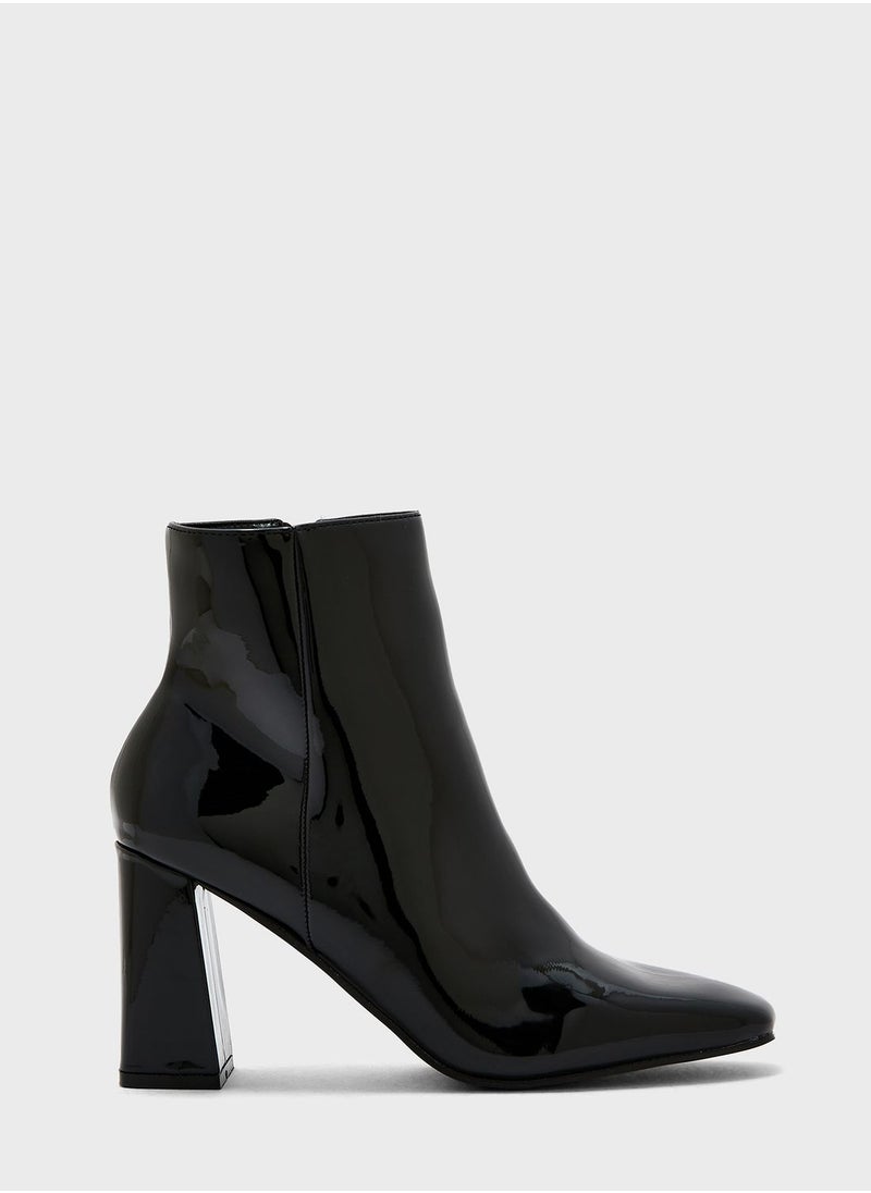 Ginger - Patent High Heel Boots - Image 1
