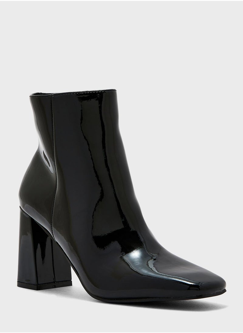 Ginger - Patent High Heel Boots - Image 1