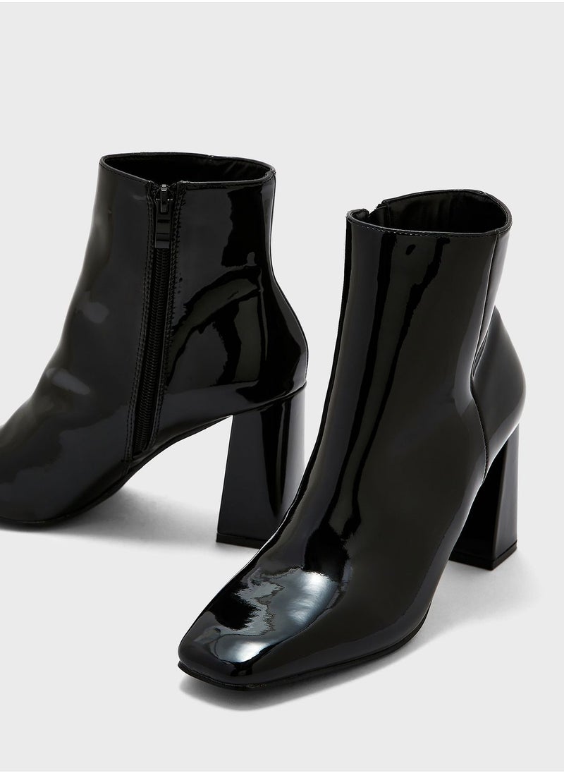Ginger - Patent High Heel Boots - Image 1