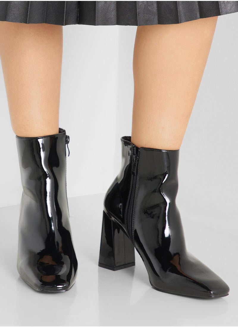 Ginger - Patent High Heel Boots - Image 1