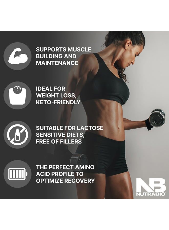 NutraBio Whey Protein Powder Isolate Supplement – 25g of Protein Per Scoop with Complete Amino Acid Profile - Soy and Gluten Free - Zero Fillers and Non-GMO - Ice Cream Cookie Dream - 5 Lbs. - Image 4