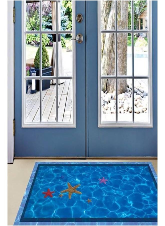 Generic - 3D Swimming Pool Large Wall Stickers Home Decor Bathroom Floor Art Decal Removable Pvc Sticker-Xx - Image 1