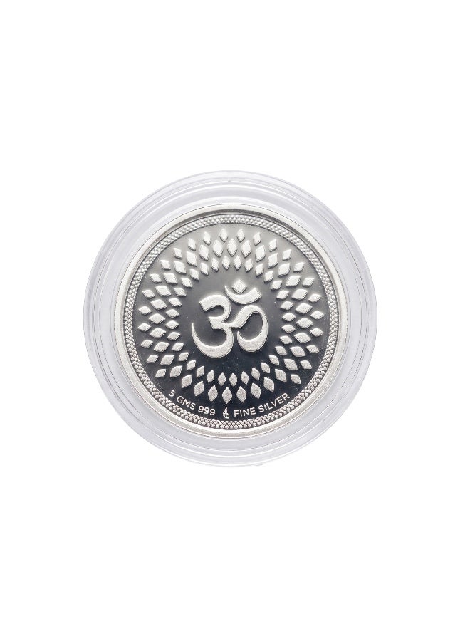 Sparkle & Shine PURE 999 SILVER COLOR TRIMURTI COIN 5 GRAM - Image 2