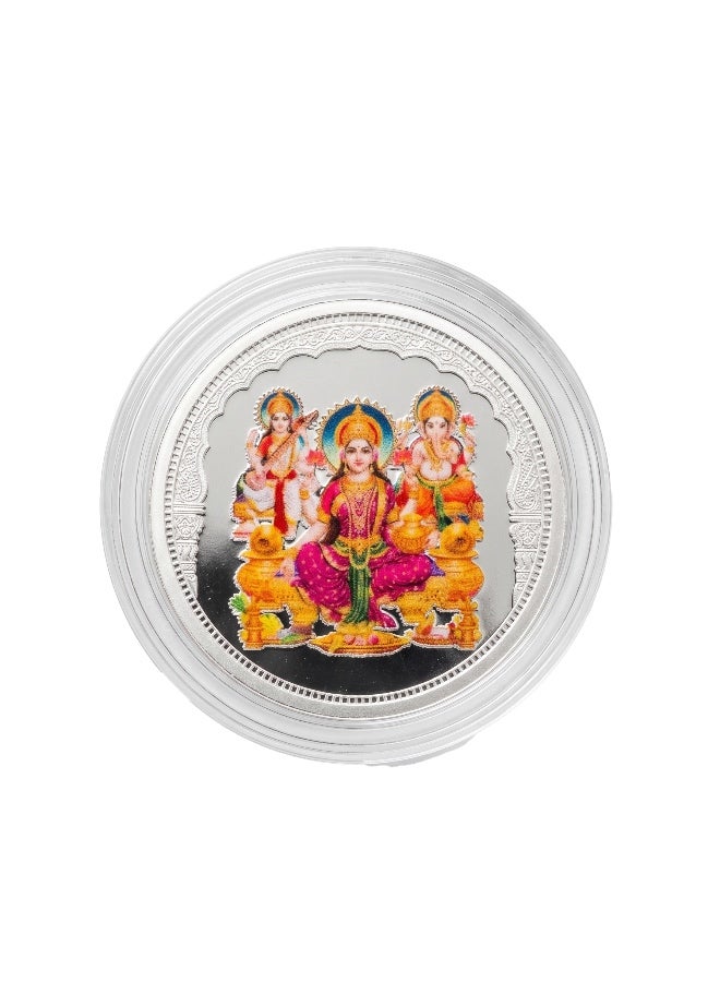 Sparkle & Shine PURE 999 SILVER COLOR TRIMURTI COIN 5 GRAM - Image 1