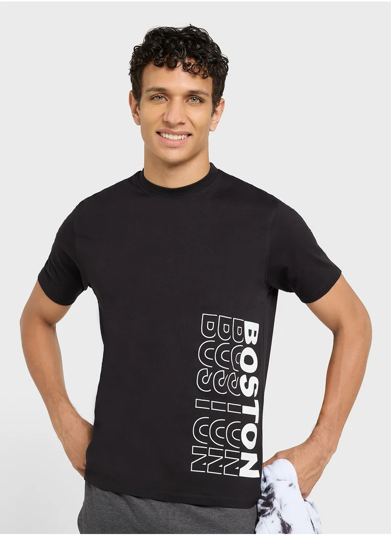Seventy Five Basics Printed T-Shirt