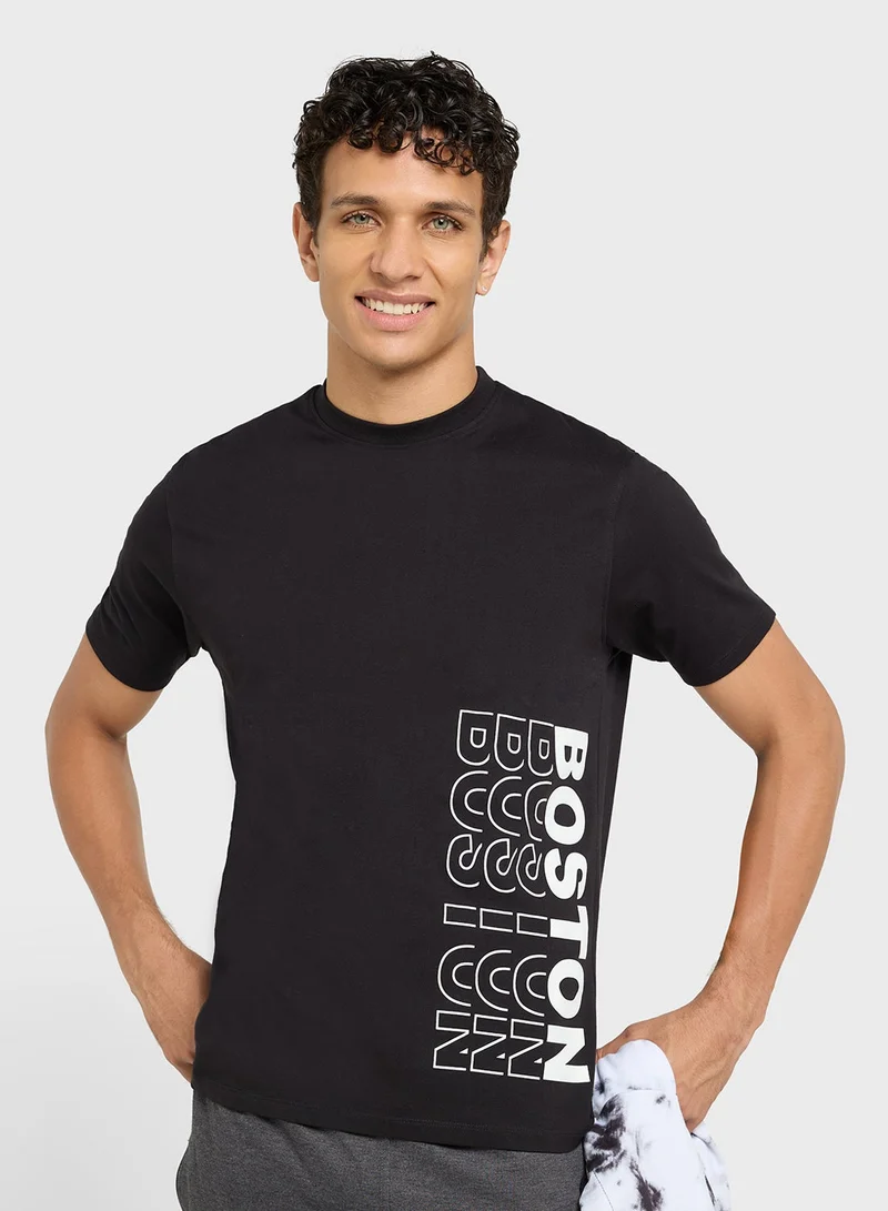 سفنتي فايف بيسيكس تيشيرت مطبوع