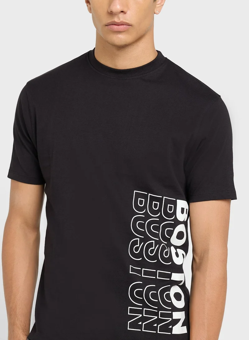 Seventy Five Basics Printed T-Shirt