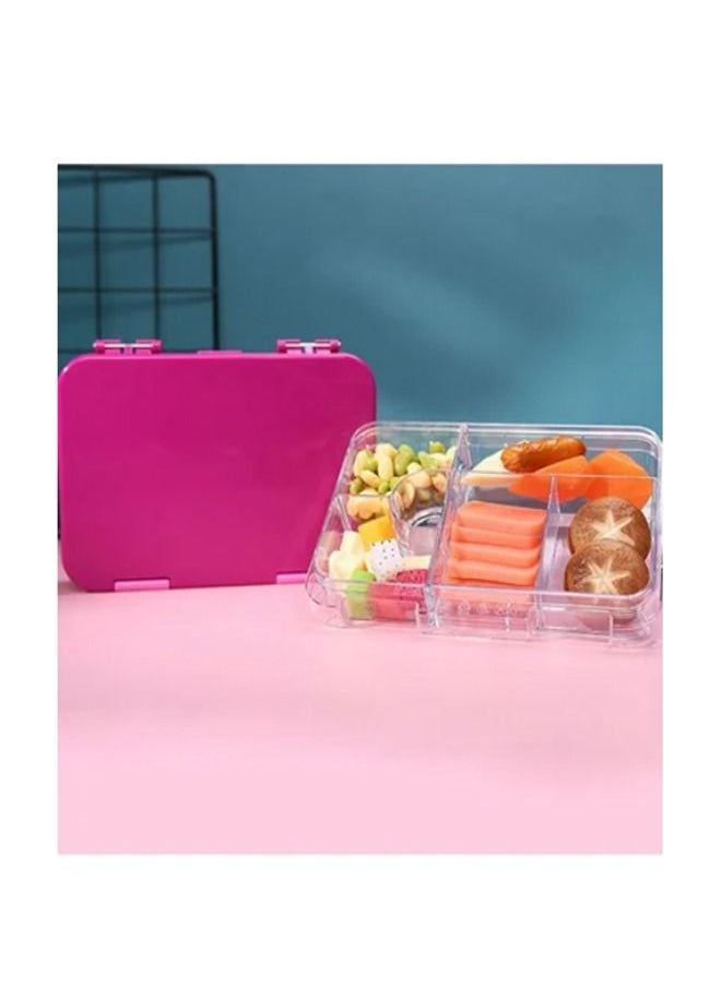 Arabest - Square Sealed Lattice Portable Lunch Box Purple - Image 1