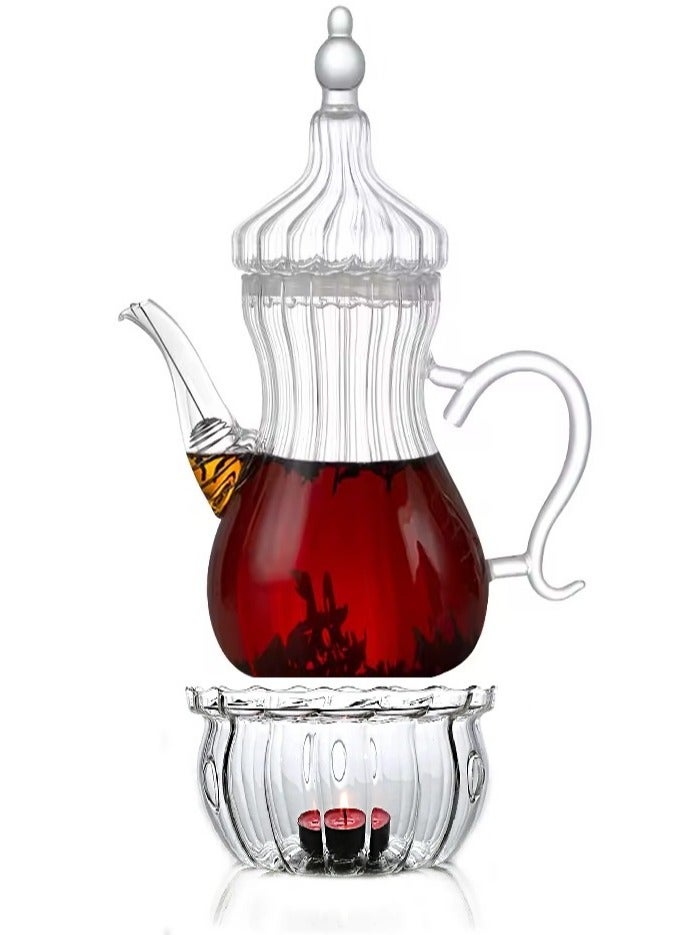 REFAN 1 Liter Glass Jug Set and heat base - Image 1