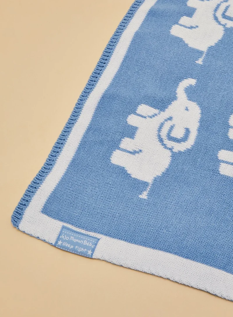 JoJo Maman Bebe Elephant Knitted Shawl