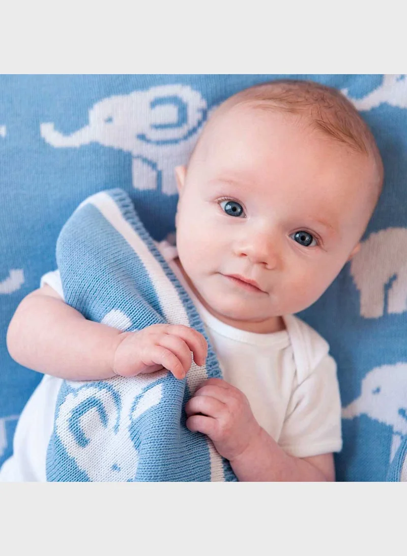 JoJo Maman Bebe Elephant Knitted Shawl