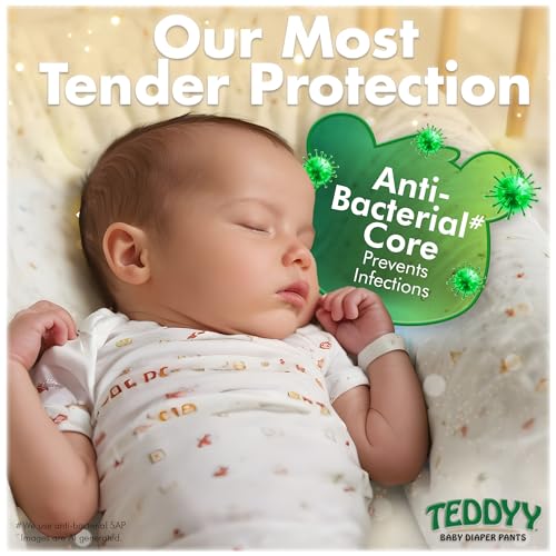 TEDDYY Easy Baby XL Size Diaper Pant Style | 26 Count (Extra Large) | 12-17 kgs (Pack of 1) | Long Protection Hours | Anti-Bacterial | Airy Breathable Fit | Rapid Soaker Channels with Wetness Indicator - Image 4
