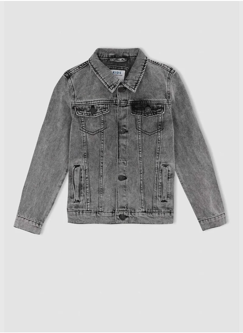 DeFacto Regular Fit Long Sleeve Jean Jacket