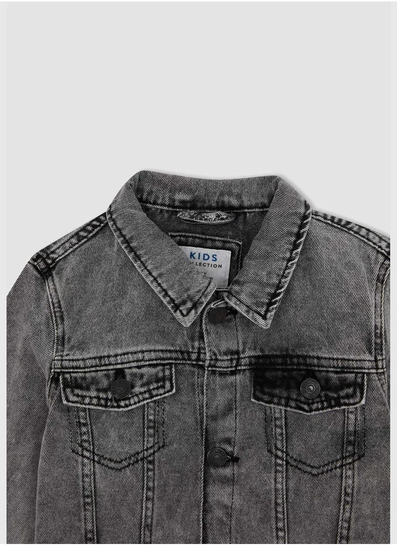 DeFacto Regular Fit Long Sleeve Jean Jacket