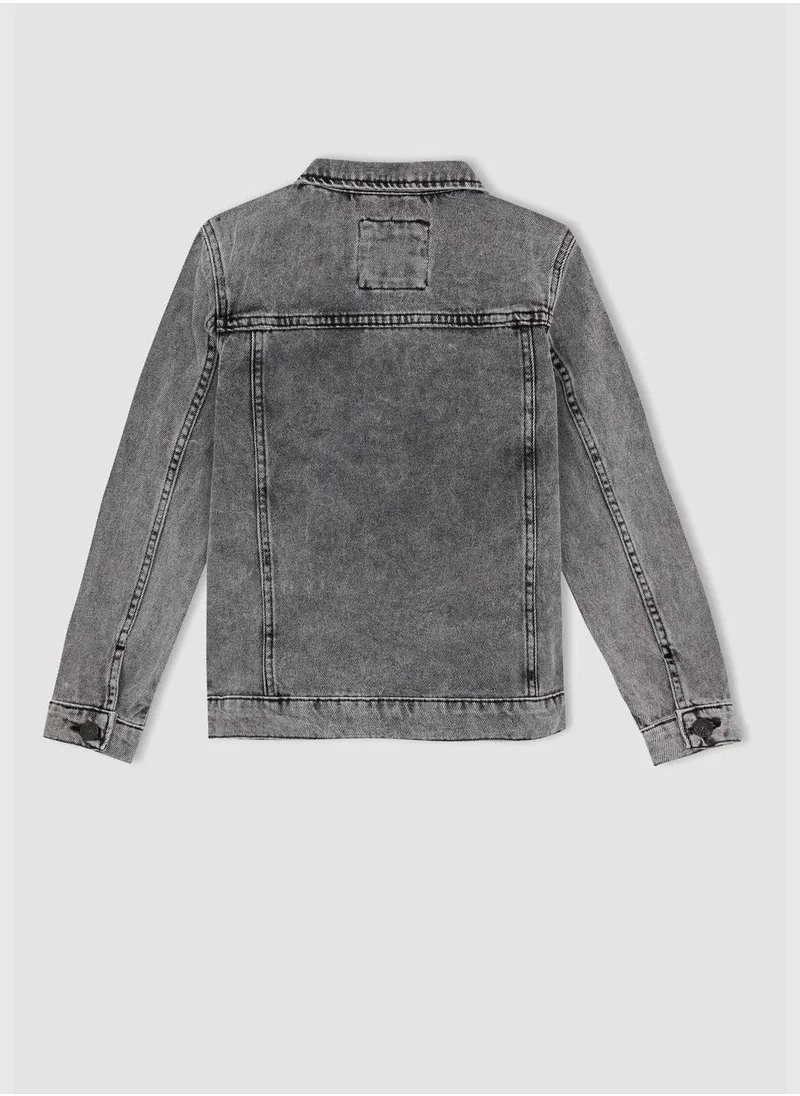 DeFacto Regular Fit Long Sleeve Jean Jacket