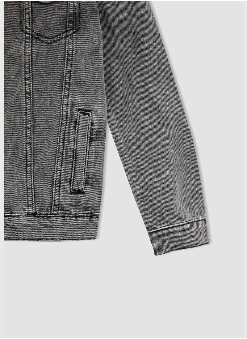 DeFacto Regular Fit Long Sleeve Jean Jacket
