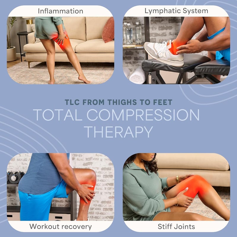 LifePro Air Compression Recovery System with Heat  8Chamber Full Leg Massage for Calf Thigh  Foot  Air Massage Wraps for Relaxation  Wellness  FSAHSA Eligible  Gift for Mom or Dad - Image 4