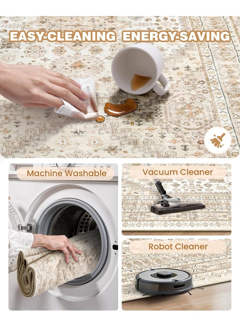 Vintage Persian Non-Slip and Stain-Resistant Home Area Rug - the perfect choice for enhancing the comfort and style of your home - Image 4