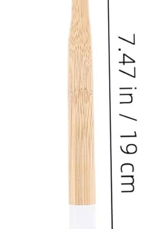 10Pcs Soft White Bristles Toothbrush Set Non Slip Handle Eco Friendly Travel Oral Care - Image 3