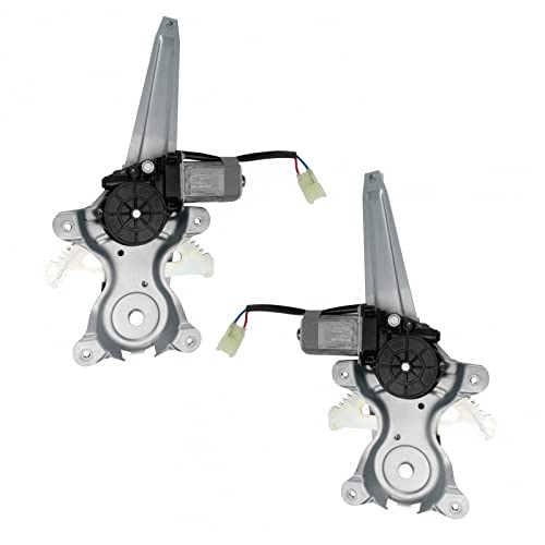 TRQ Rear Power Window Regulator & Motor Assembly Set Compatible with 2012-2017 Toyota Camry TO1550162 TO1551162 - Image 1