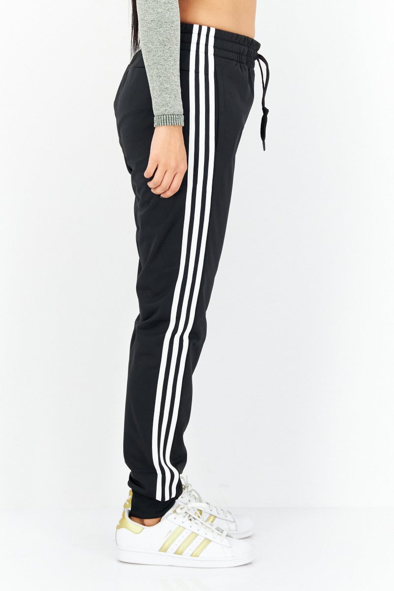 Adidas سروال رياضي نسائي بتصميم لوجو العلامة التجارية، أسود/أبيض - Image 3