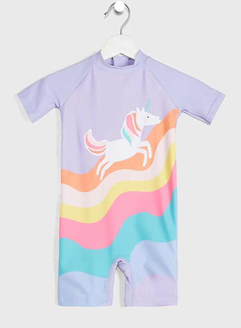 Marks & Spencer Kids Unicorn Print Swimsuit