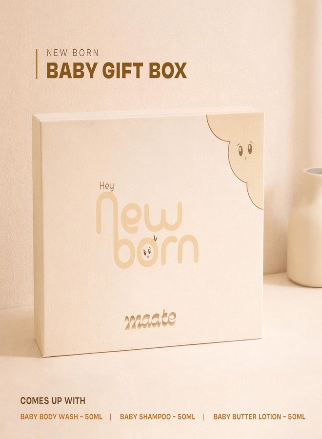 Maate Baby Care Newborn Gift Set | Collection of All Baby Skin & Hair Care Needs | Baby Gift Set for New Born | Baby Kit | Pack of 3 | Baby Shampoo,Baby Body wash and Baby Body Lotion - Image 3