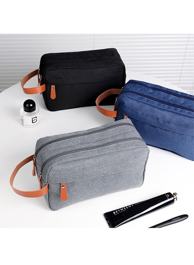 RollsTimi  Men Toiletries Organizer Bag Travel Wash Bag for Cosmetics and Essentials Capacity,Black - Image 5