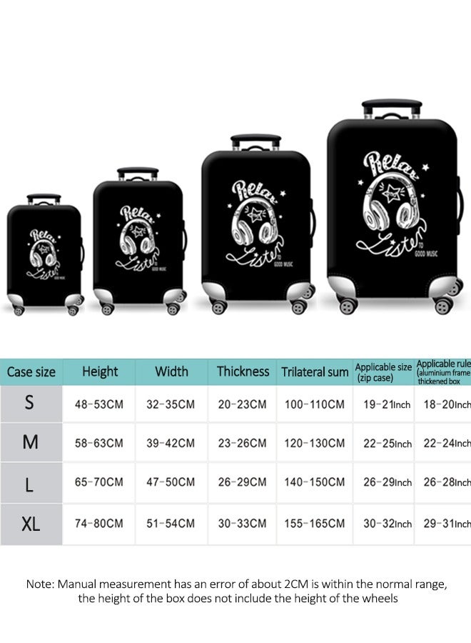 HomarKet Travel Luggage Cover Washable Suitcase Cover Suitcase Protector Anti-scratch Suitcase Cover Fits 18-32 Inch Luggage - Image 2