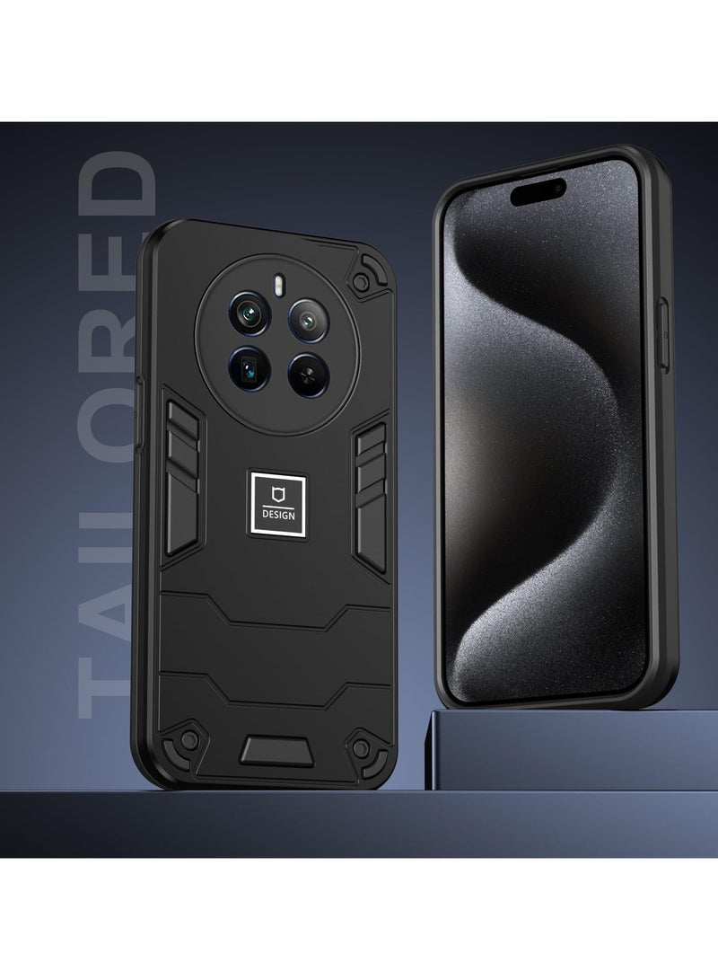 Realme 12 Pro Plus Case Military Grade Drop Proof Duty Full Body Protective Case TPU Rubber and Hard PC Phone Case Cover Matte Textured Cover - Image 4