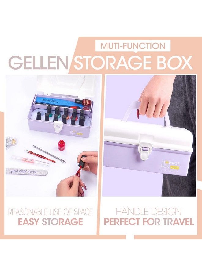 Gellen Gel Nail Polish Kit With U V Light 10 Colors Gentle Nude Tones Gel Nail Polish Kit With 36W Nail Lamp Gel Nail Polish Set Starter Kit With Storage Box Soak Off Nail Gel Kit Manicure Set - Image 4