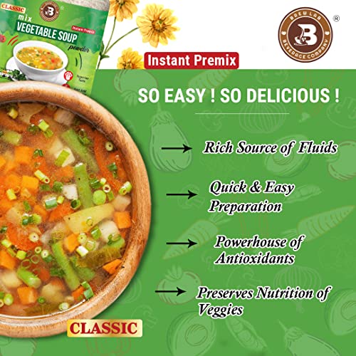 Brew Lab Delicious & Healthy Classic Instant Mix Vegetable Soup Powder | Ready To Drink | 250 gm (Classic Mix Vegetable) - Image 5