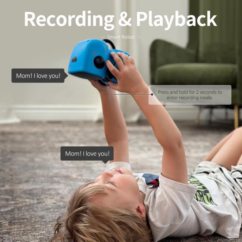 GILOBABY GILOBABY Interactive Smart Robot Toys, Intelligent Robot for Kids, Children Girls & Boys Robotic 3 Years Old Up, Voice Control & Touch Sense, Dance & Sing & Walk, Recorder & Speak Like You  - Image 2