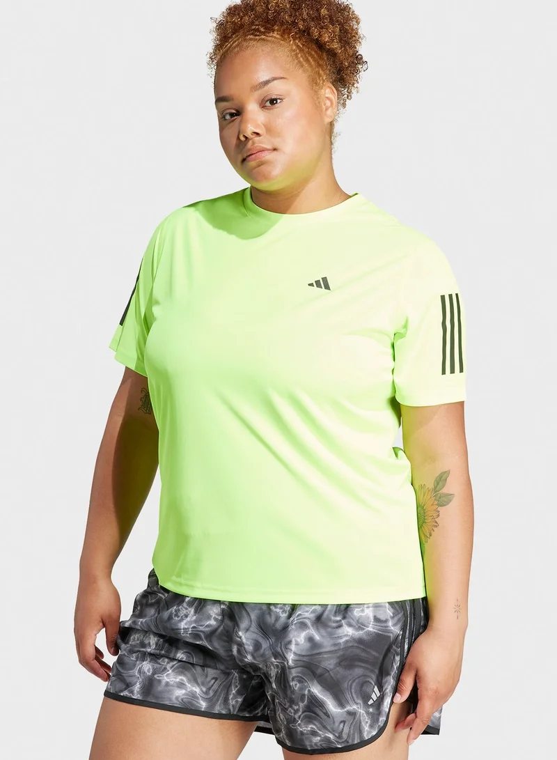 Adidas Own The Run T-Shirt (Plus Size)