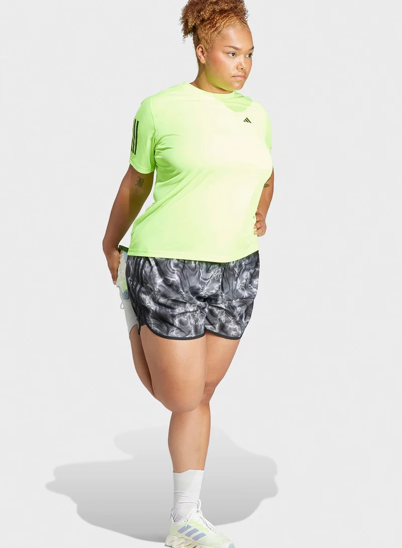 Adidas Own The Run T-Shirt (Plus Size)