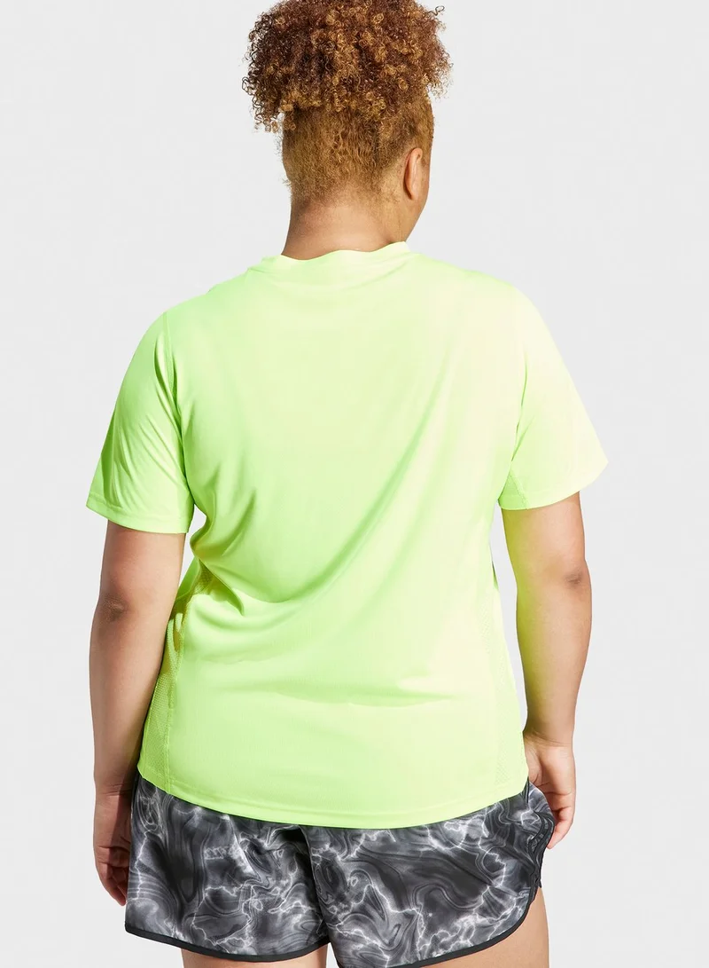 Adidas Own The Run T-Shirt (Plus Size)