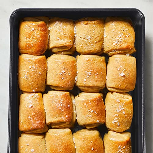 Kazozobi 3-Pack Roasting Pan Set, Nonstick Baking Tray Set, Rectangular Bakeware for Oven, Non-Toxic Coating and Durable Quality (Black) - Image 5