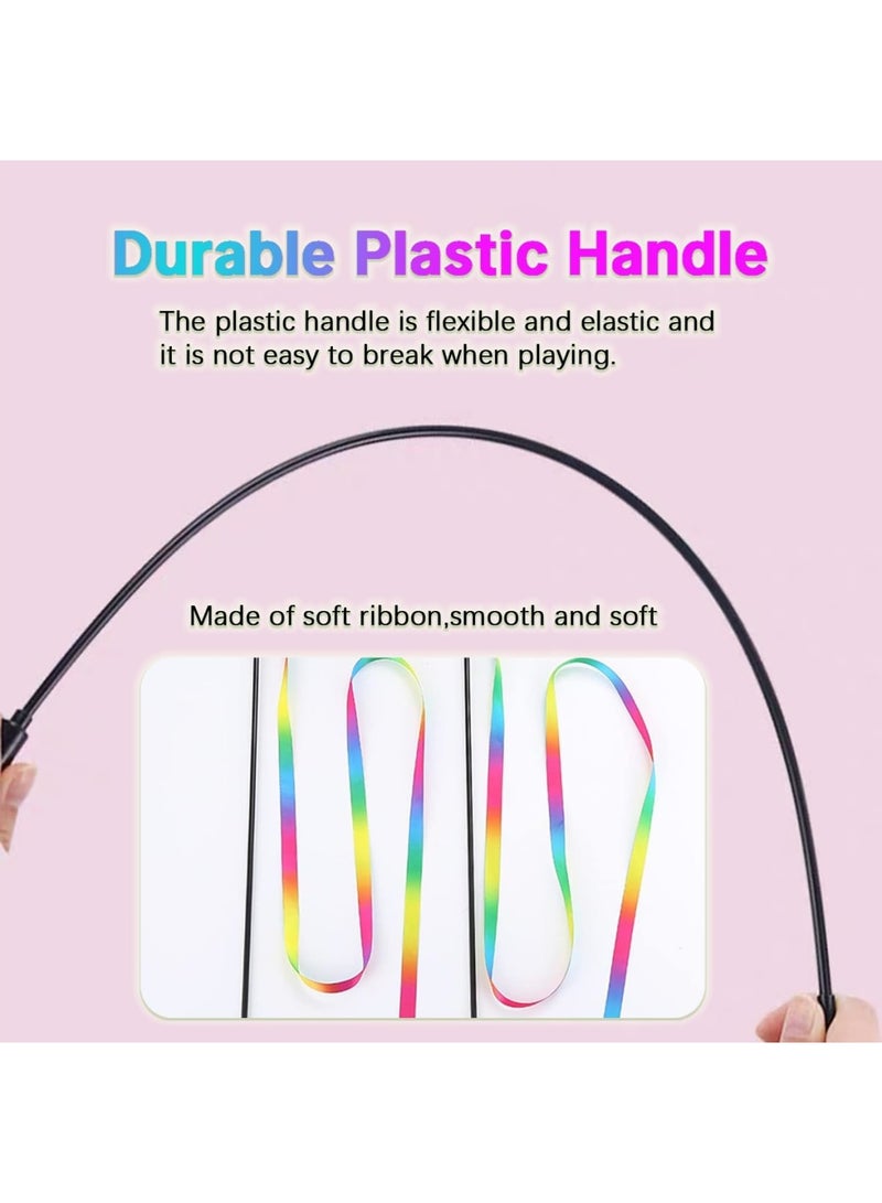Luckam 4 Pcs Cat Wand Set, Interactive Rope Teasers with Colorful Strings, Indoor Activity Wands for Kittens and Adult Cats, Encourages Play and Movement, Safe and Engaging for Cats - Image 3