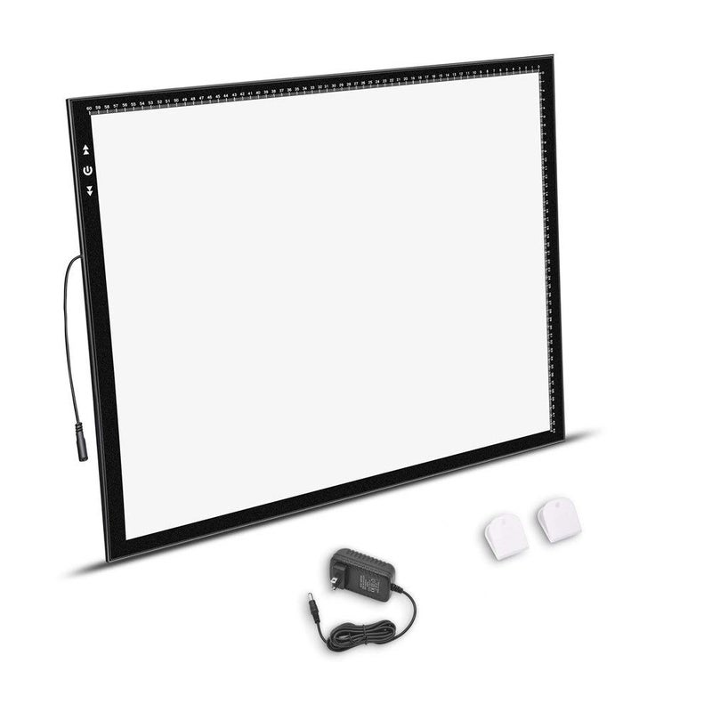 HSK A2 Artist tracing Light Box Copy Table 12V2A Adapter Dimmerable 5000 Lux LockUnlock Button Artcraft Light Pad for Tatto Drawing Sketching AnimationDiamond Painting