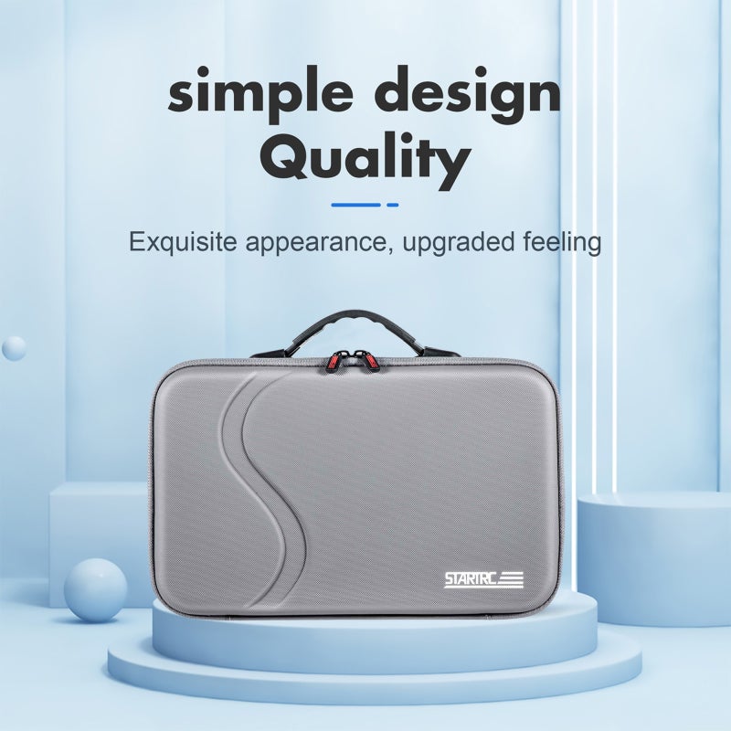 STARTRC For Insta360 X4 Camera And Accessories Pu Storage Case Bag (Grey) - Image 2