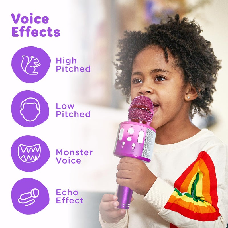 Move2Play, Kids Karaoke Microphone | Includes Pre-Loaded Songs & Bluetooth | Kids Birthday Party Gift | Toy for All Ages 2, 3, 4, 5, 6+ Year Old Girls, Boys & Toddlers - Image 4