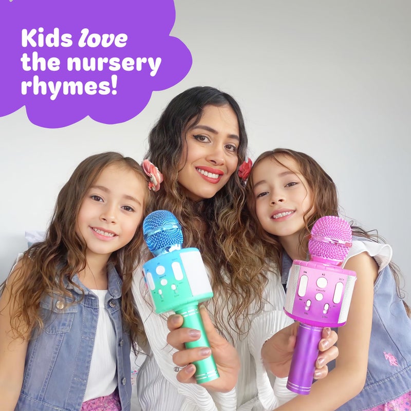 Move2Play, Kids Karaoke Microphone | Includes Pre-Loaded Songs & Bluetooth | Kids Birthday Party Gift | Toy for All Ages 2, 3, 4, 5, 6+ Year Old Girls, Boys & Toddlers - Image 2