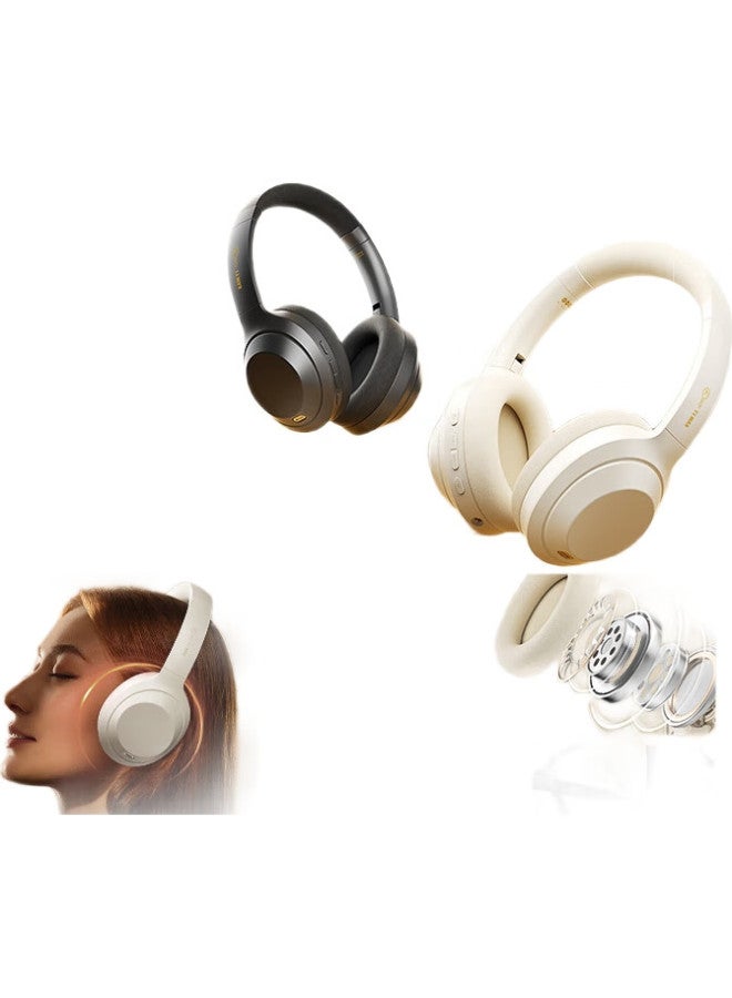 iKF T1 Max Active Noise Cancelling Headphones, Wireless Bluetooth Earphones, New Bluetooth 5.4, Ultra-Long Battery Life, Wired And Wireless, Low Latency Gaming Headphones, Athens Black - Image 1