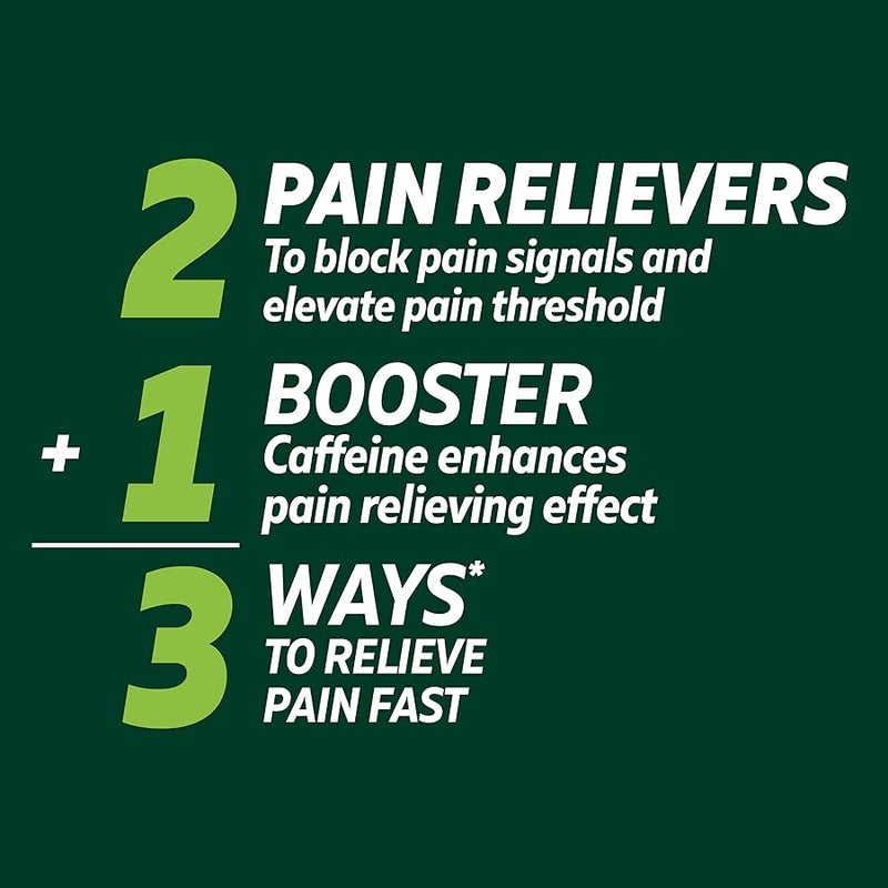 EXCEDRIN Extra Strength Pain Relief Caplets for Headache Relief, Acetaminophen 250mg, Aspirin 250mg, Caffeine 65mg, Pain Reliever, 200 Count - Image 5