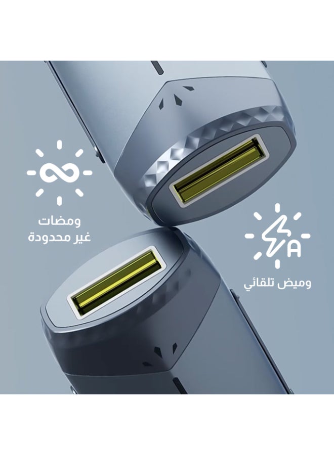 ملاي جهاز إزالة الشعر مزود بخاصية التبريد IPL T18 Gray - Image 4