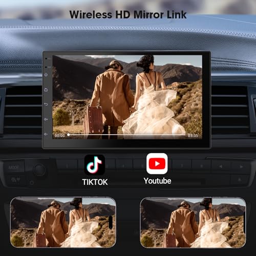 Haudio Wireless CarPlay Screen for Car & Android Auto Head Unit - Touchscreen 7 Inch Double Din Car Stereo with Backup Camera for All Cars (2+32GB NO Camera) - Image 5