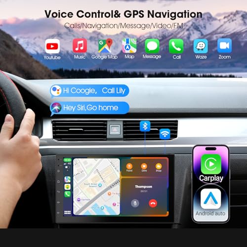 Haudio Wireless CarPlay Screen for Car & Android Auto Head Unit - Touchscreen 7 Inch Double Din Car Stereo with Backup Camera for All Cars (2+32GB NO Camera) - Image 4