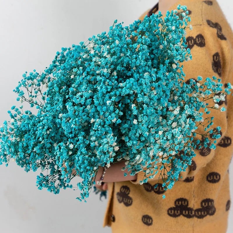 Bluejw G32 Wedding Decor: Natural Dried Babys Breath & Pampas Grass Bouquet, Gypsophila Branches Floral Wreath Table Vase DIY - Dried Plants Arrangement - Image 5