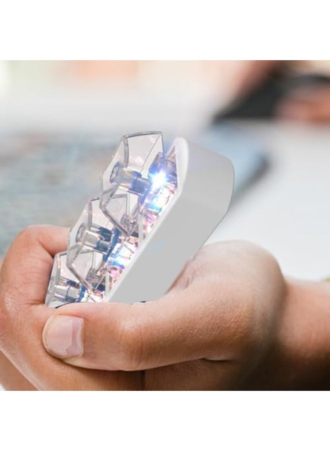 سلسلة مفاتيح فidget لوحة المفاتيح، لعبة فidget لوحة المفاتيح، ضوضاء النقر، ألعاب للمراهقين والبالغين، ملحقات سلسلة مفاتيح نقر الأصابع تخفيف التوتر للبالغين - Image 4